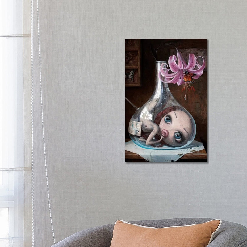 Love Slowly Kills V by Adrian Borda - Wrapped Canvas Gallery-Wrapped Canvas Giclée, 66.04 cm H x 45.72 cm W x 1.91 cm D