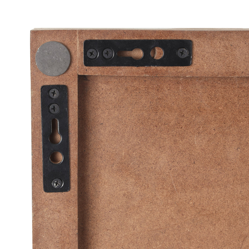 Décoration murale abstraite à motif géométrique en bois de manguier gris, H 36 po x l 12 po x P 2,2 po