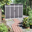 Pent Plastic Tool Shed 