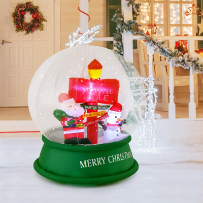 Boule à neige père Noël gonflable