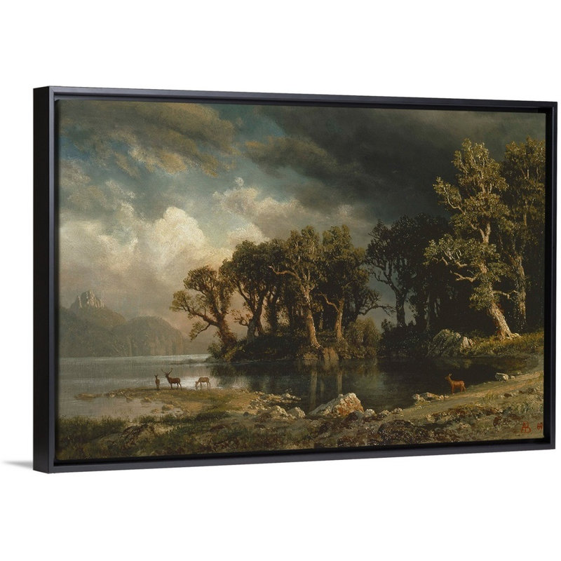 The Coming Storm, 1869 par Albert (1830-1902) Bierstadt-impression sur toile, H 14 po x l 20 po x P 1,75 po