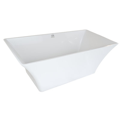Hyde 68'' L Freestanding Soaking Bathtub