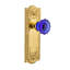Meadows Plate with Crystal Cobalt Door Knob-1536303927-1536303926