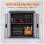 Armoire murale pliable, armoire de garage en métal, petite armoire murale 26 po, capacité de chargement de 240 lb, tablette réglable