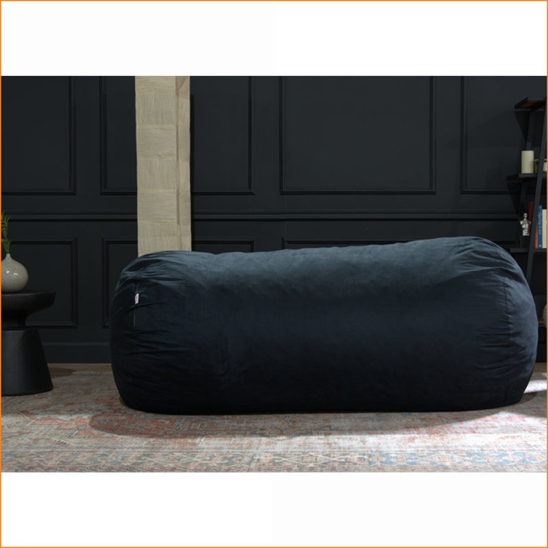 Fauteuil à billes cylindrique pour adultes 8 pieds Jasper | Noir | Courbé
