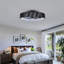 Ventilateur de plafond en cage de 20 po avec plafonnier encastré léger en tissu à profil bas Farmhouse-1073791449