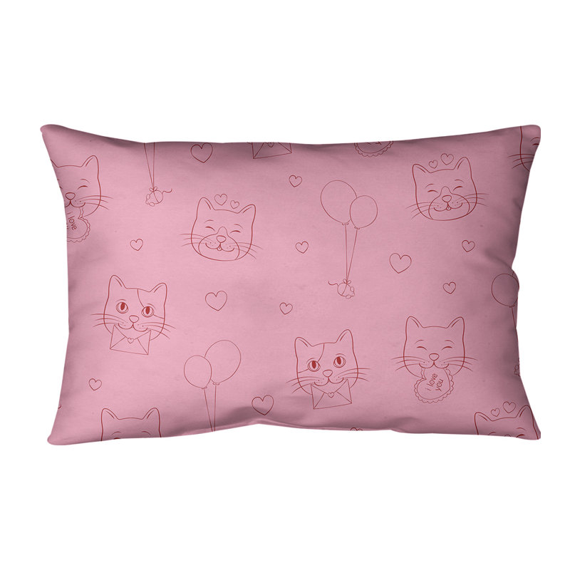 Coussin lombaire st day, Rose / Rouge