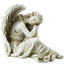 Statue de jardin 19 po gris