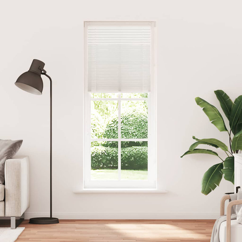 Room Darkening Pleated Blind, 70cm W x 200cm L, White