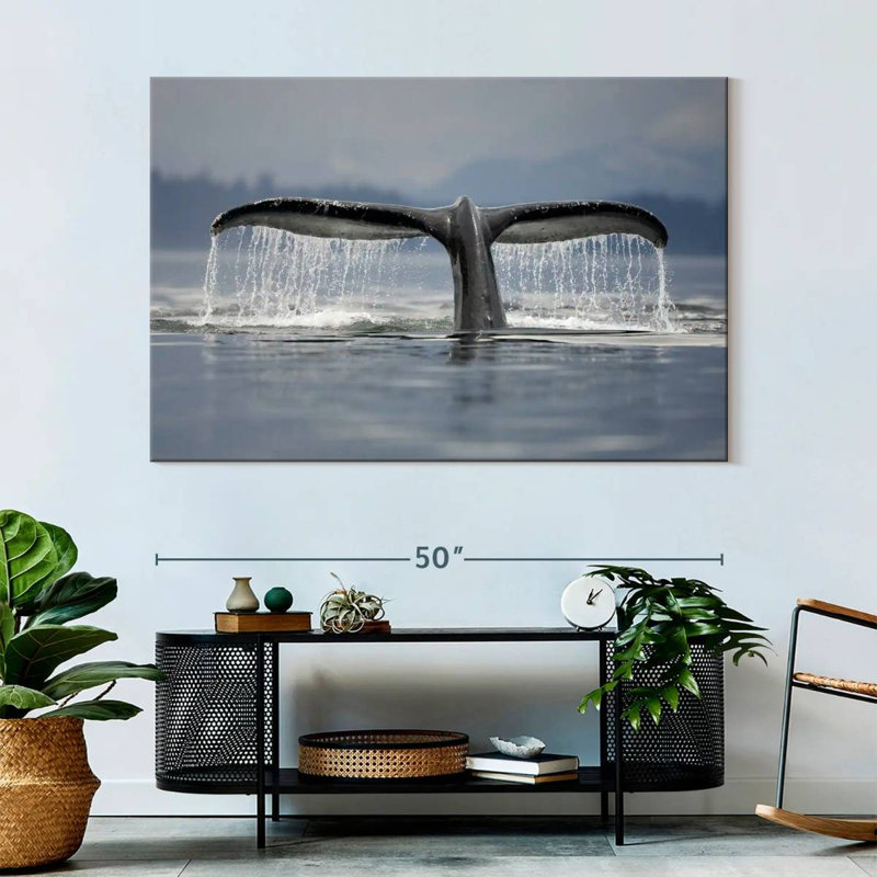 Brampt Diving Whale Tail, 34" H x 51" W