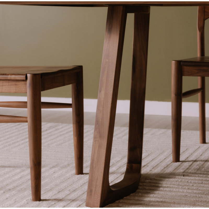 Krieger Solid Wood Slat Back Side Chair, Brown