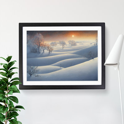 XH1022-10233X Winter Landscape Sunrise Vol.3 1 Piece Single Picture Frame Painting