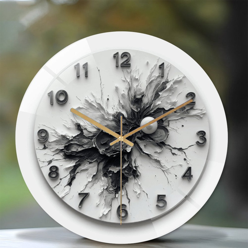 Horloge murale moderne moderne, art décoratif 12 po