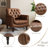 Enoks Tufted Leather Armchair-1439899132