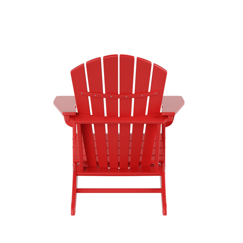 Chaise Adirondack en résine Geoff, Rouge