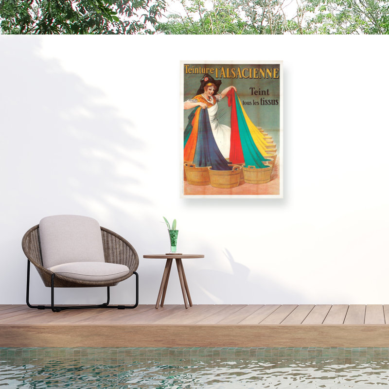 «Marcus Jules Teinture», affiche rétro sur toile, H 14 po x l 19 po
