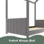 Lit en bois Velvet House, gris-1937062132