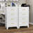 Metal White 3 Drawer Nightstand-1016352789