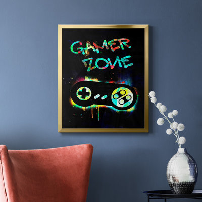 Toile encadrée Gamer Tag IV - prête à être accrochée