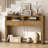 Farmhouse Entryway Table, Console Table With 2 Drawers, 2 Compartments And Bottom Shelf, Farmhouse Style Sofa Table-1882458977