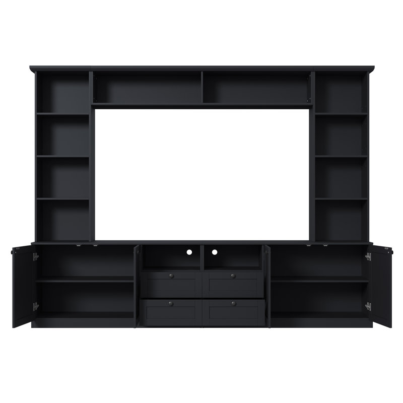 Meuble audio-vidéo Farmhouse Elegant, Noir