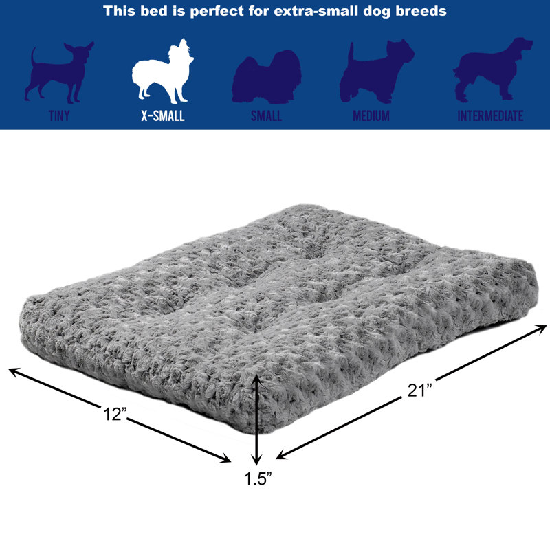 Lit pour animaux Quiet Time, Très petit (l 21 po x P 12 po x H 2 po)