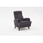 Élégant fauteuil à oreilles 29,9 po x 35,8 po x 34,3 po | Structure en bois massif, tissu chenille 100% polyester | Siège confortable de 17,3 pouces de hauteur, pieds en plastique durable | Parfait pour le salon et les espaces confortables-1485397800