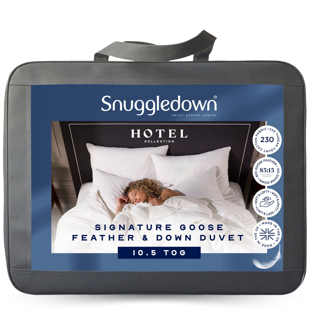 Snuggledown (10.5 Tog, Single) Goose Feather & Down Duvet Uk Made - Image 5