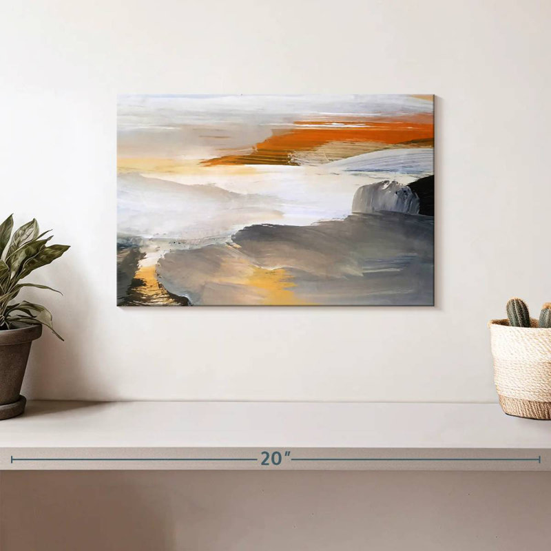 Avery Sunset Abstract, 8" H x 12" W