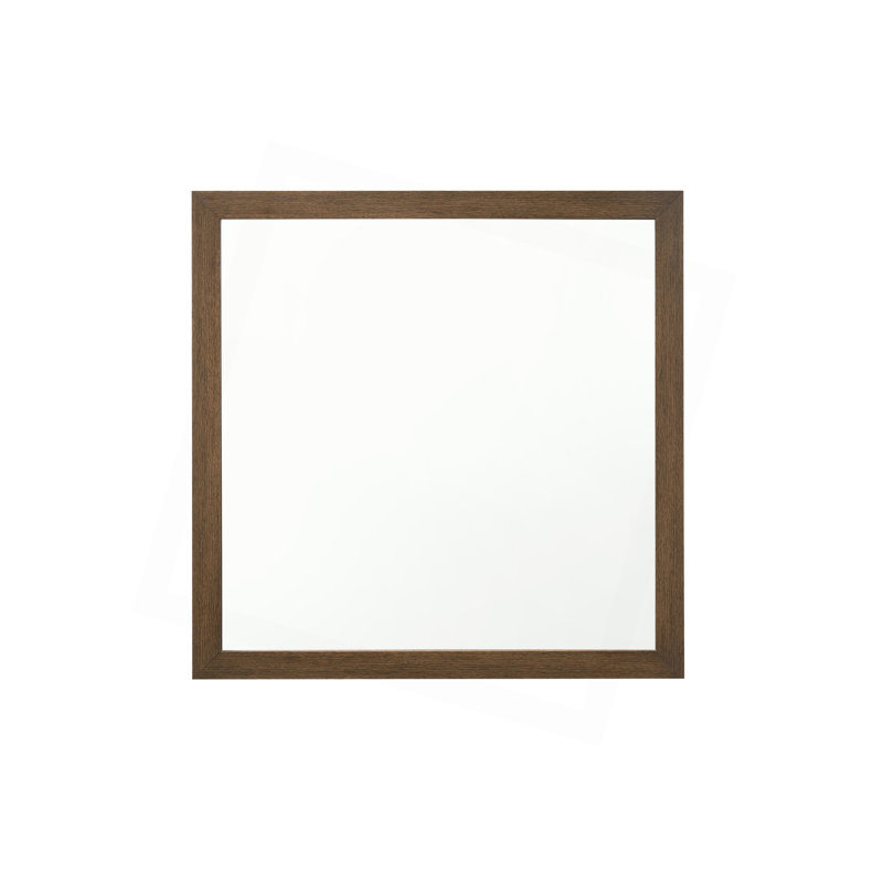 Miroir polyvalent au fini chêne avec un design moderne et de multiples options de placement, Chêne