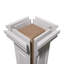 Ensemble de colonnes à double panneau surélevé Craftsman Classic Square-36091375