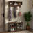 Versatile 2-In-1 Coat Rack Shoe Bench Set For Entryways And Hallways