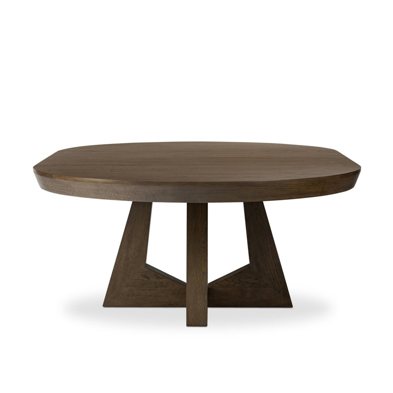Zelda Round Extension Dining Table-Fawn Oak Veneer