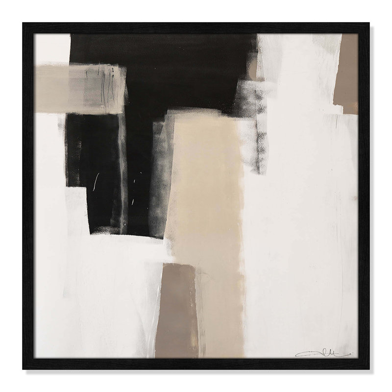Earth Scapes I-A Print by Casa Fine Arts, Black Slim Framed, 23.5" H x 23.5" W x 1.25" D