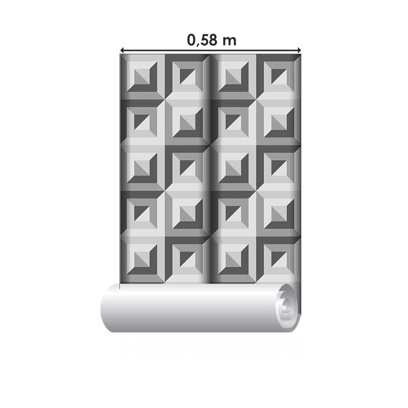 Concentric Squares Peel & Stick Wallpaper N08227