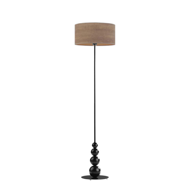 Faine 166cm Traditional Floor Lamp, Black