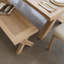 Gracela 7 -Person Oak Solid Wood Dining Set