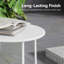 Table ronde ronde avec pieds en acier-247788774