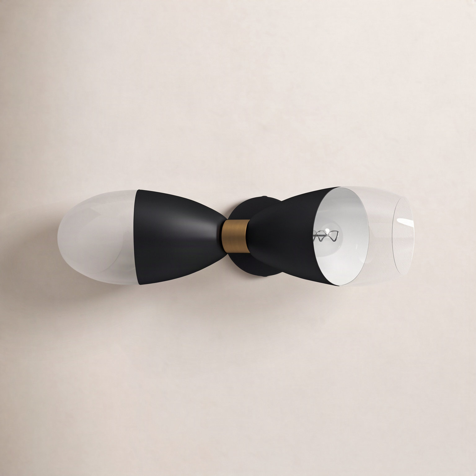 Phineas Bath Sconce, Matte Black, 2