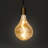 Scorpio Plug-In LED Vintage Pendant Lamp with Organic Shaped Amber Glass Bulb