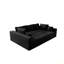 Siège de canapé modulaire 98,4 * 68,9 po, canapé rembourré et compressé pour le salon, la chambre à coucher, l’appartement, aucun assemblage requis, combinaison gratuite pour 4 PC, tissu en velours côtelé moelleux-2086911238