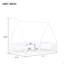 Lit simple en forme de tente, lit avec garde-corps et lattes-162492580