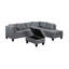 Canapé, chaise et repose-pieds rembourrés 104,5 po