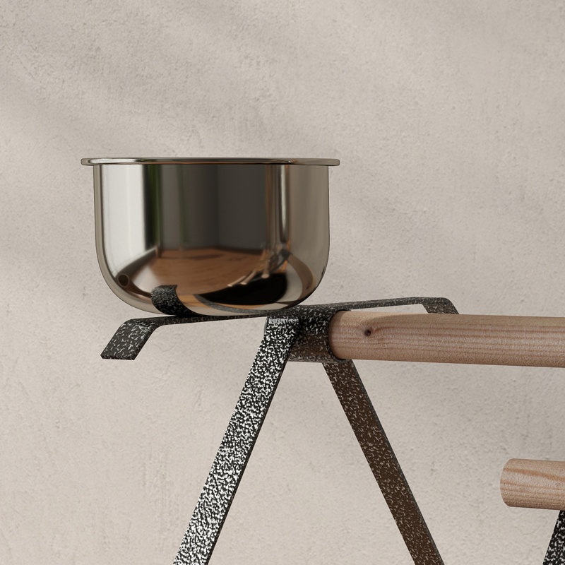 Galle 27cm Metal Bird Play Stand for Table Top