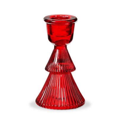  Porte-bougie en verre 