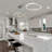 Tania 24-in Integrated LED Pendant Light Height Adjustable ETL Certified Circular Chandelier