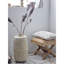 Tabouret tissé jacinthe d'eau et bois-1184506494