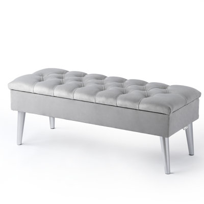 Thalassa Velvet Upholstered Storage Bench