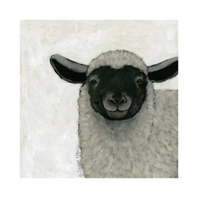Sadie Sheep by Teresa Kogut - Painting on Canvas, 66.04cm H x 66.04cm W x 3.81cm D, Wrapped Canvas