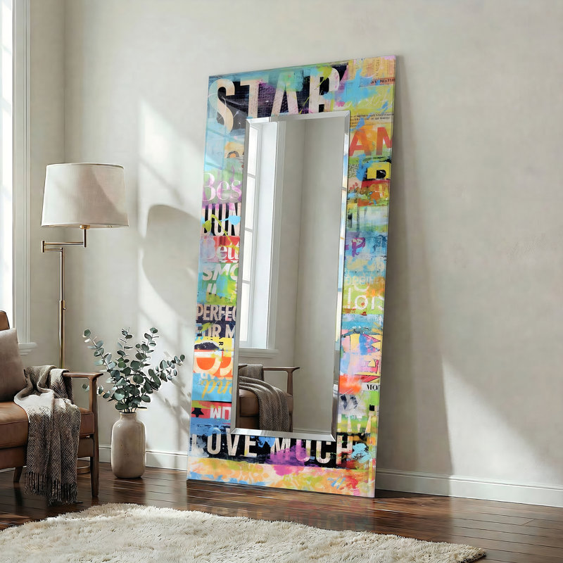 Miroir mural moderne biseauté